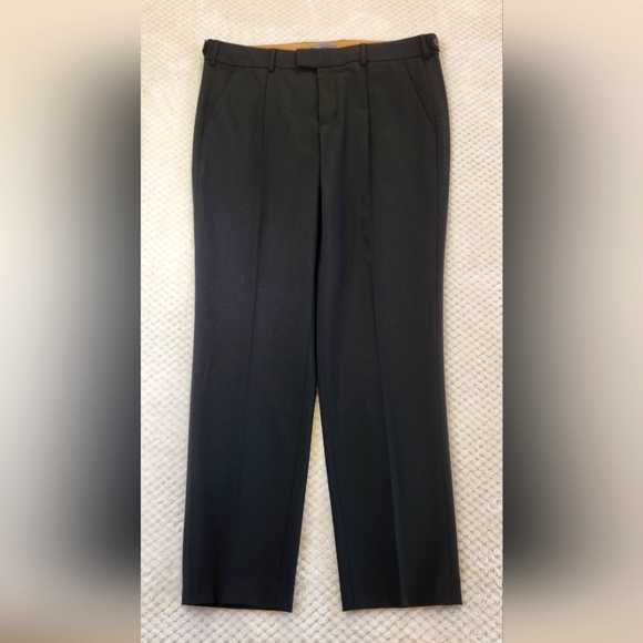 VINCE. WOMENS PANTS LIGHTWEIGHT WOOL BLEND SIZE 12 BLACK COLOR - Picture 3 of 15